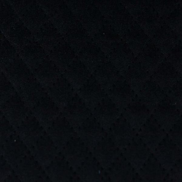 Wattierter Samt-Stepper Tokio, uni, schwarz